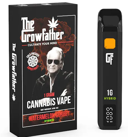 Photograph of product: The Growfather Vape Disposable 1g- Watermelon Sorbet (Liquid Diamond)