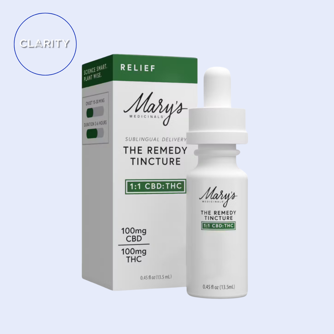 Photograph of product: Mary's Medicinals | Remedy Tincture | Relief 1:1 (TH-oui:CBD)