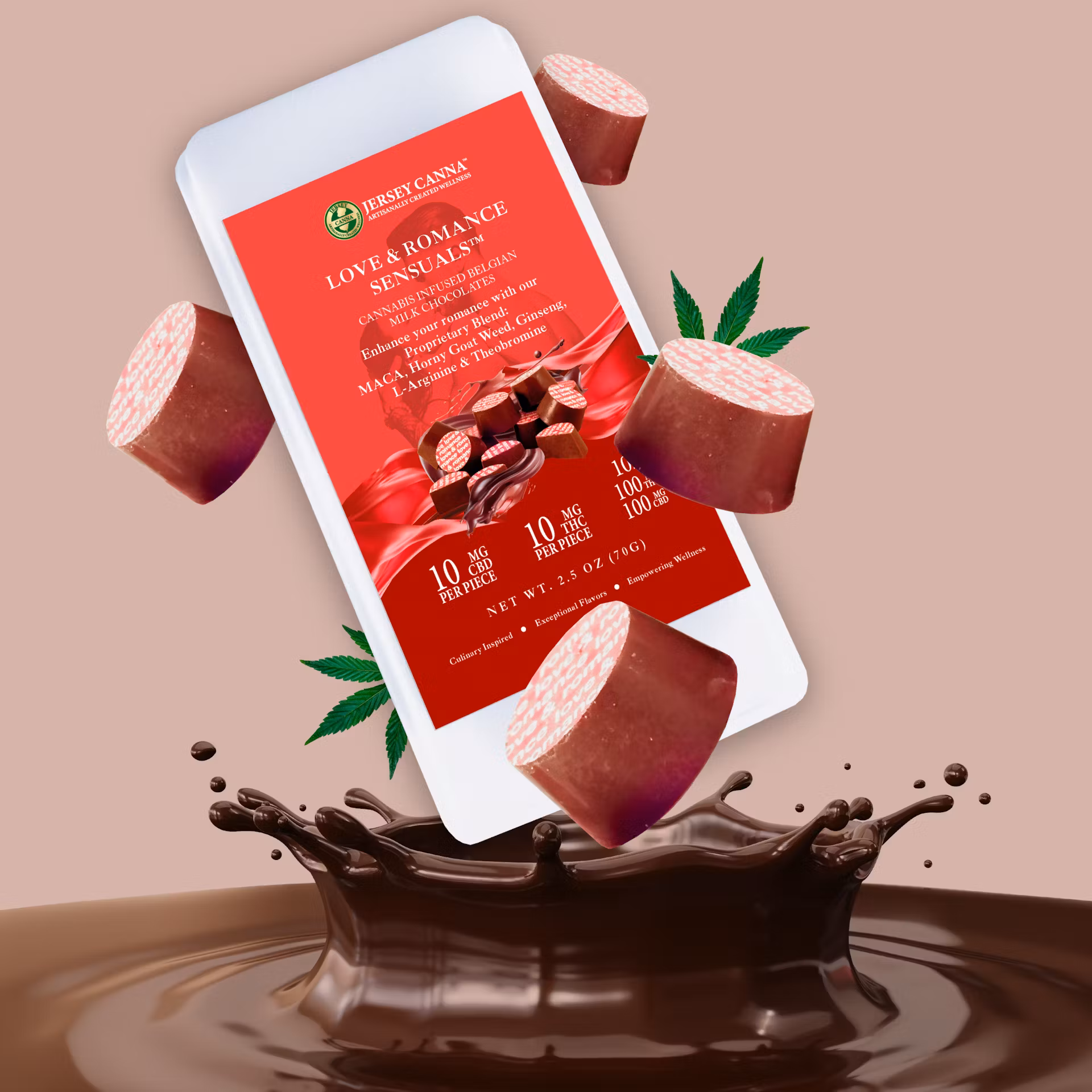 Photograph of product: Love & Romance Sensuals | 100mg | Inclusion Gourment