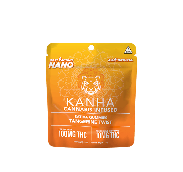 Photograph of product: Tangerine Twist | Nano | 100mg Gummies