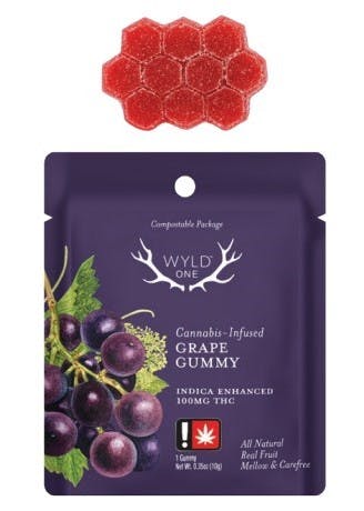 Photograph of product: Gummy - Wyld 1pc - Grape