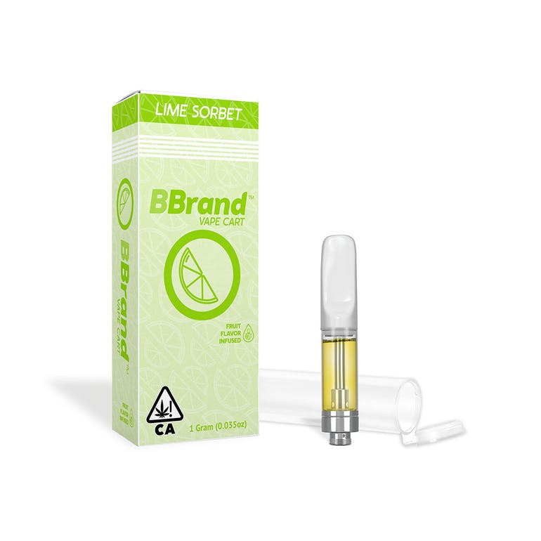 Photograph of product: BBrand | Distillate 510 Vape | Lime Sorbet | 1g