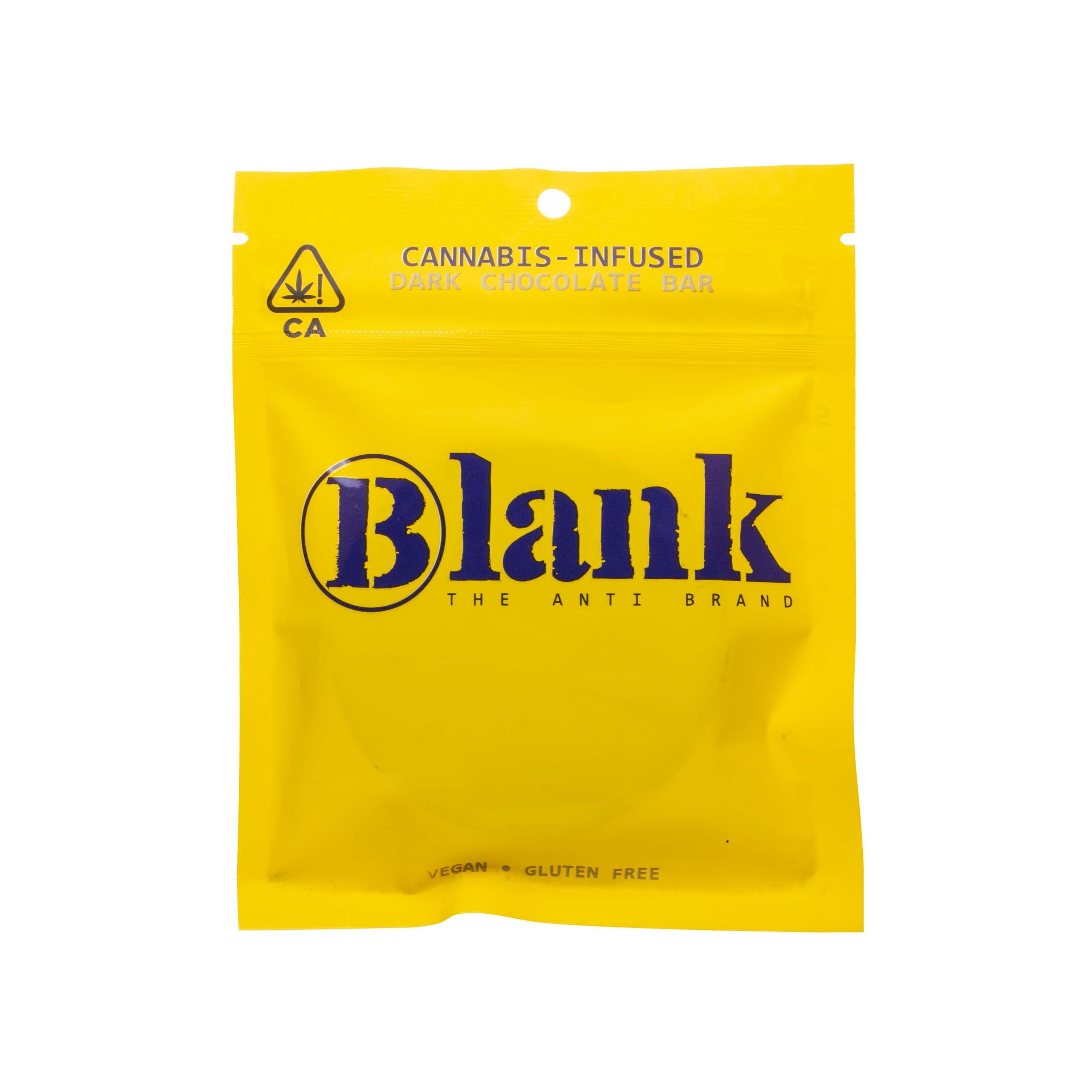 Photograph of product: Blank | Strawberry Quinoa Dark Chocolate (1:1 CBD:TH-oui - 200mg Total)