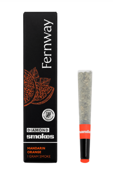 Photograph of product: Mandarin Orange Diamond Infused Pre-Roll