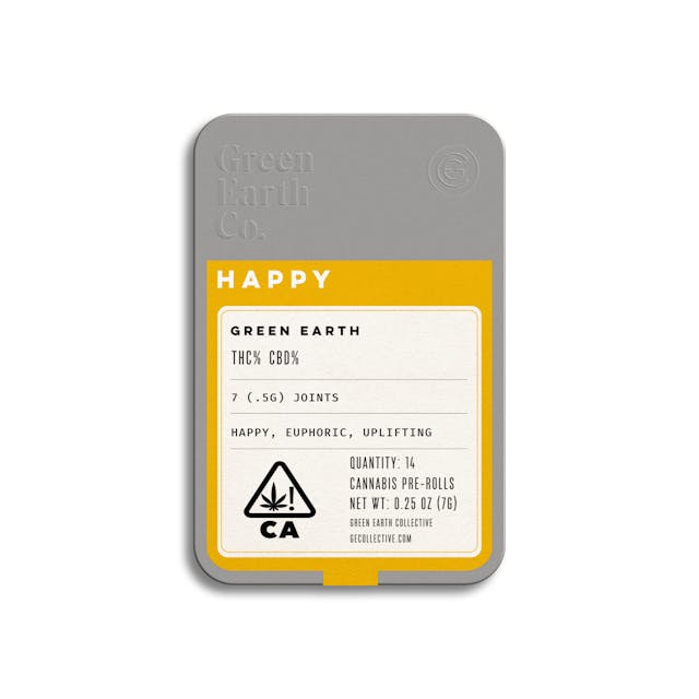 Photograph of product: Earth Tins | Green Apple Gas 14-pack Pre-Rolls - 7g - 
