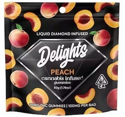 Photograph of product: DAB DADDY - PEACH DELIGHTS - 100 items