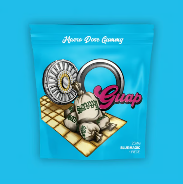Photograph of Product: Blue Magic Guap Gummy 25mg 1pc