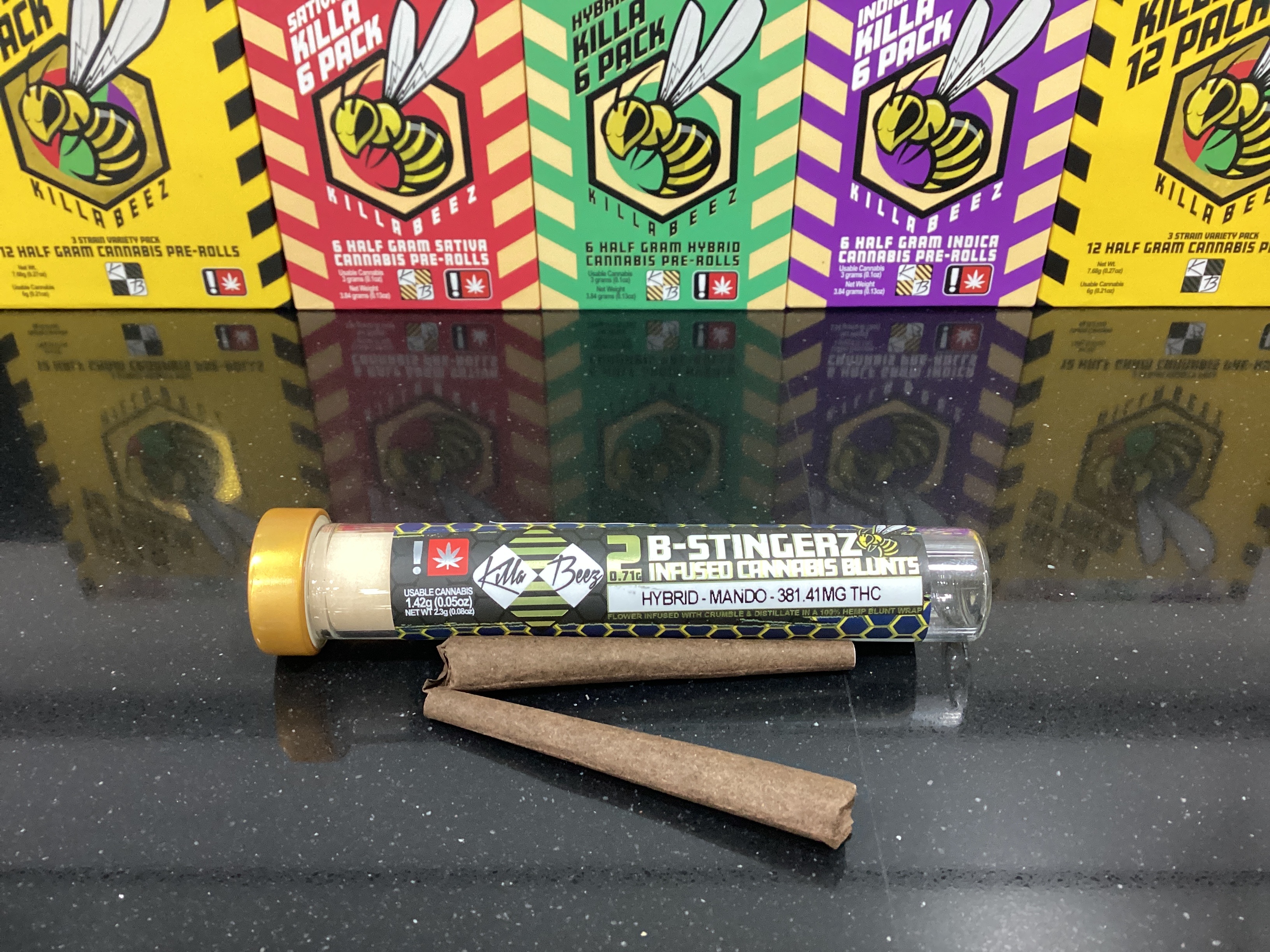 Photograph of product: B-Stingerz Mando Infused Blunts 2pk