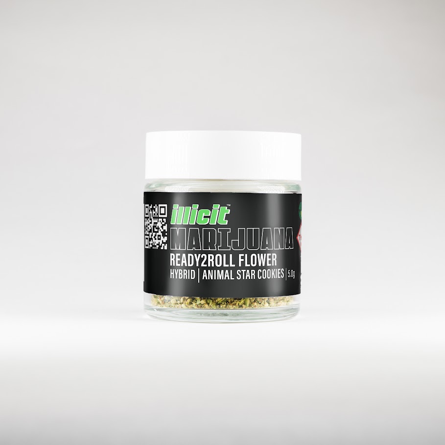 Photograph of product: Illicit | Animal Star Cookies (H) Ready2Roll Pre-Ground Flower | 5g