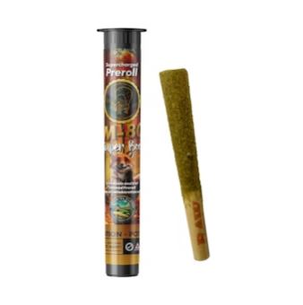 Photograph of product: M80 - Strawberry Candy (H) Live Resin Infused Preroll