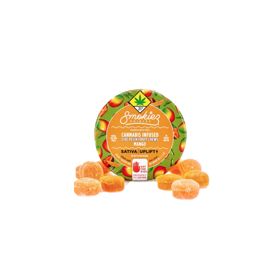 Photograph of product: Smokiez LR Gummies Mango 100mg - 
