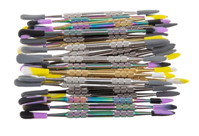 Photograph of product: OOZE | Steel Dab Tool with Non-Stick Silicone Tips