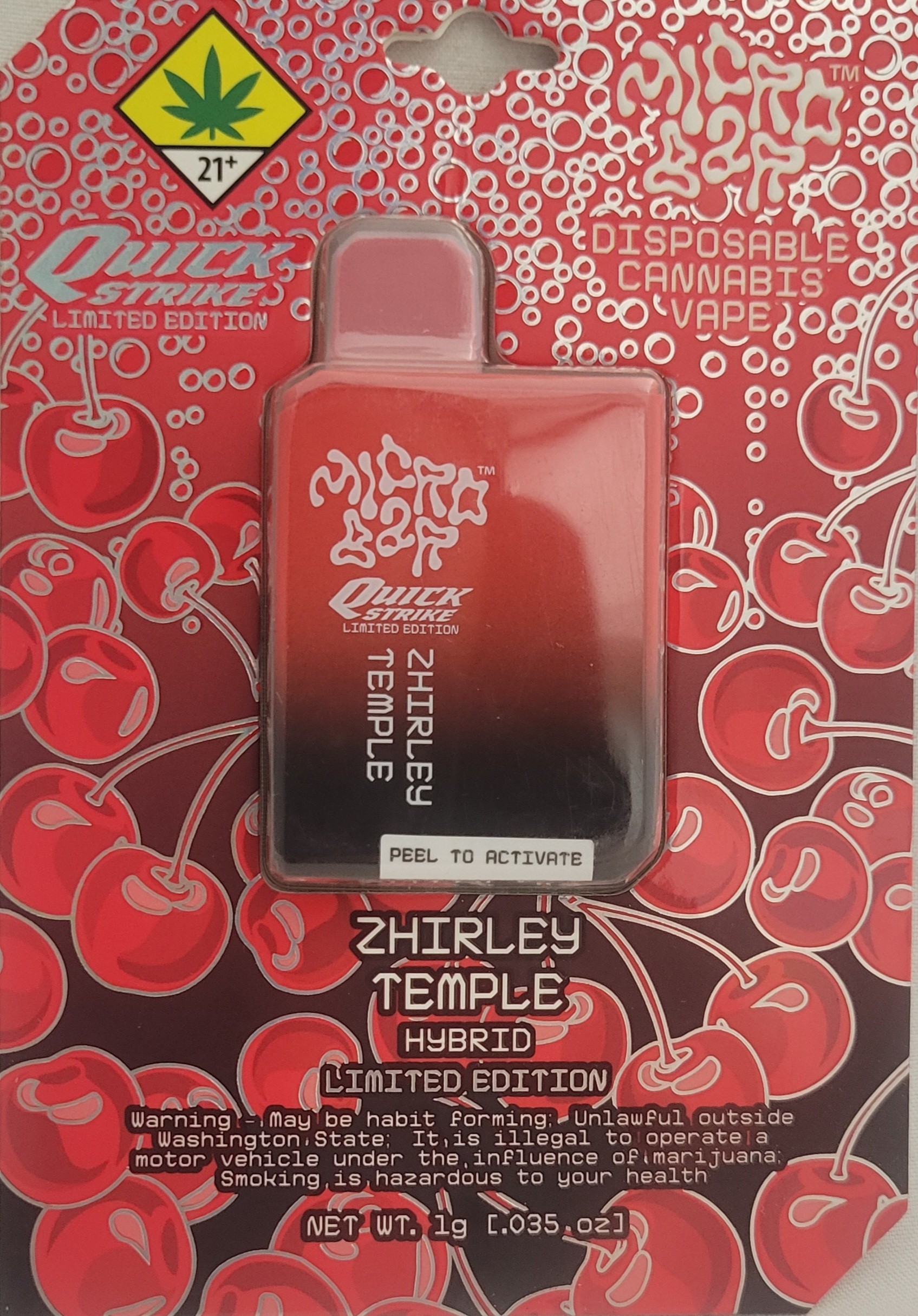 Photograph of product: Zhirley Temple | 1g *General Use Compliant*