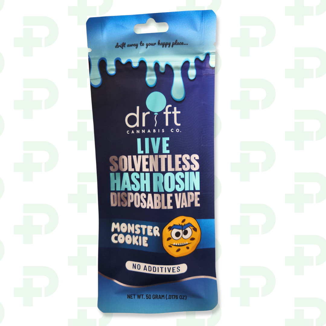 Photograph of product: Drift - Live Rosin Disposable - Monster Cookie