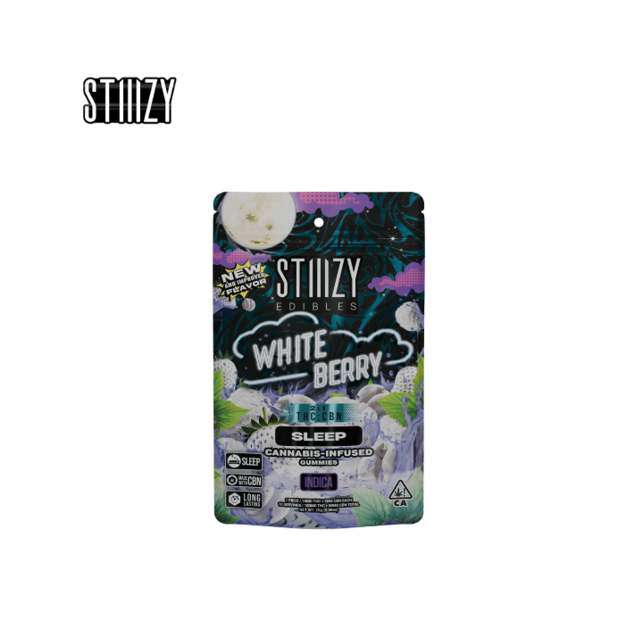 Photograph of product: 2:1 WHITE BERRY TH-oui:CBN 100MG 10 PACK GUMMIES