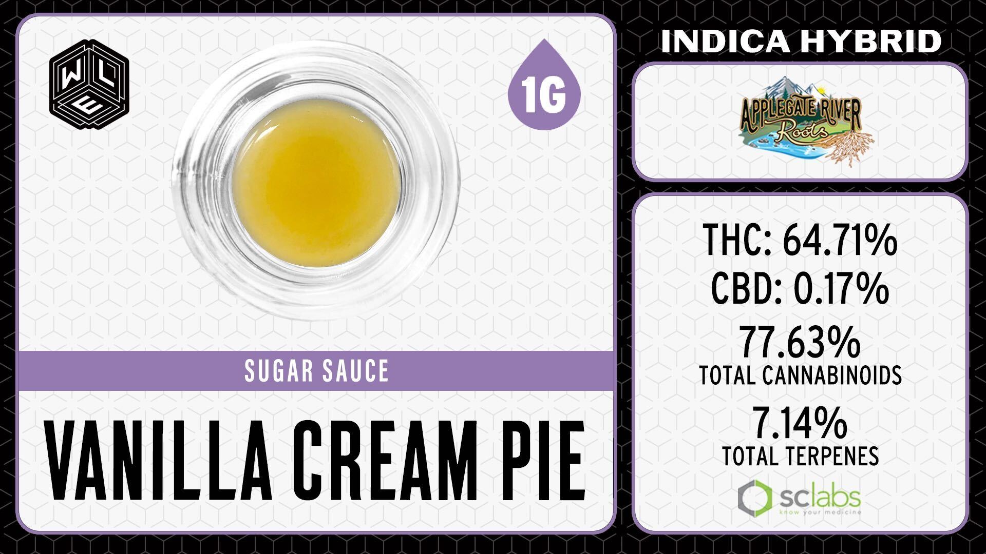 Photograph of product: WLE | Vanilla Cream Pie Sugar Sauce