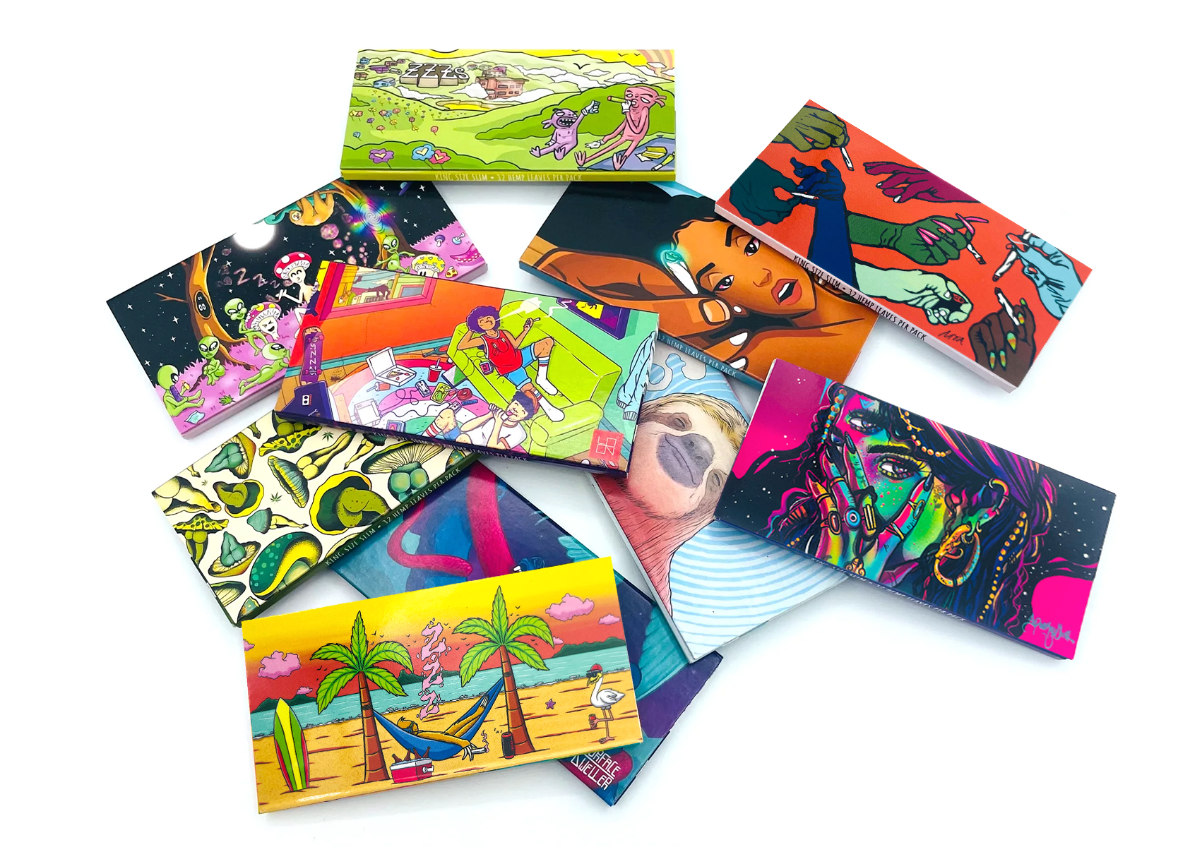 Photograph of product: Rolling Papers - King Size Slim - Assorted