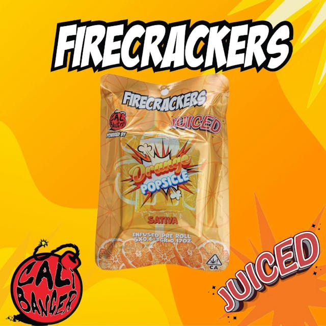 Photograph of product: Orange Popsicle | 3g | 5 x 0.6g Infused Preroll Pack - 