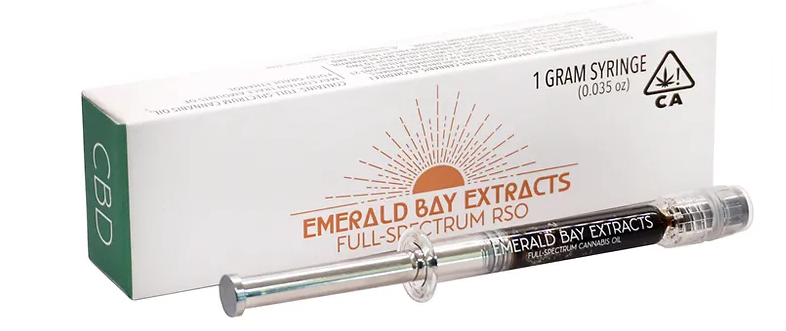 Photograph of product: Emerald Bay Extracts Sour Brle 20:1 High CBD RSO Syringe