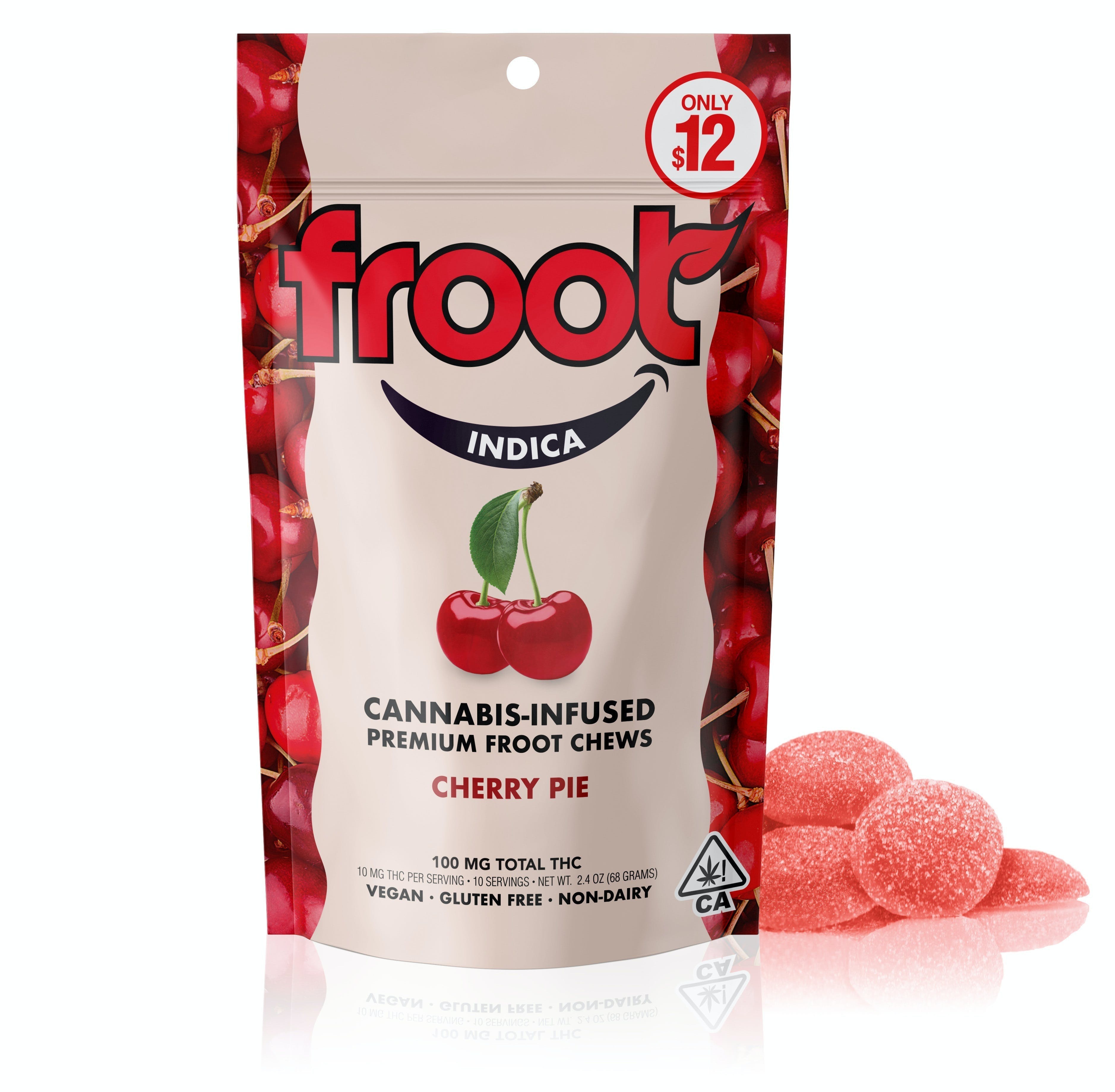 Photograph of product: Froot - Cherry Pie 100MG Gummies