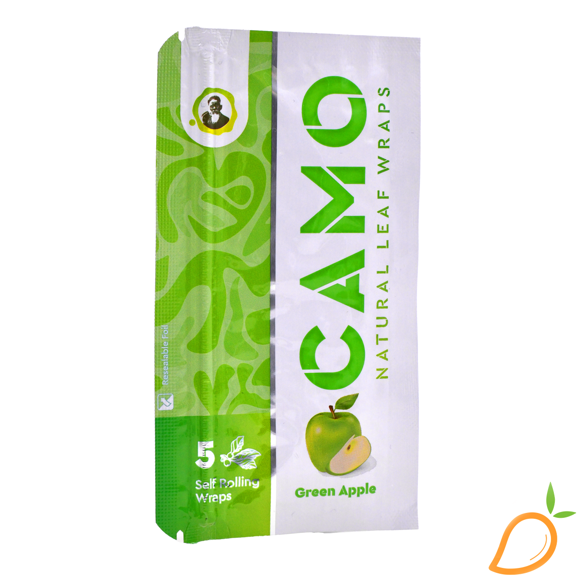 Photograph of product: Camo Natural Leaf Wraps Green Apple 5pk