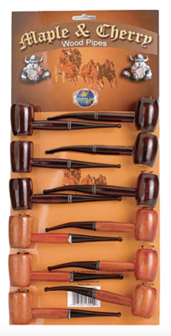 Photograph of Product: Cherry or Maple Wooden Hand Pipe