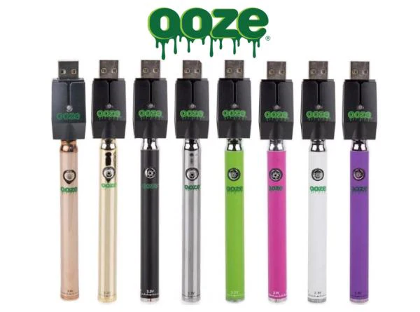 Photograph of product: OOZE SAPPHIRE BLUE TWIST 2.0 BATTERY WITH CHARGER