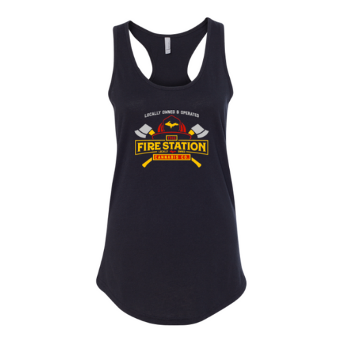Photograph of product: TFS Fire Apparel - Summer The Fire Station Women's Racerback Tank Black XS