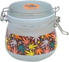 Photograph of product: Fujima | Dank Tank Multicolor Frosted Glass Jar