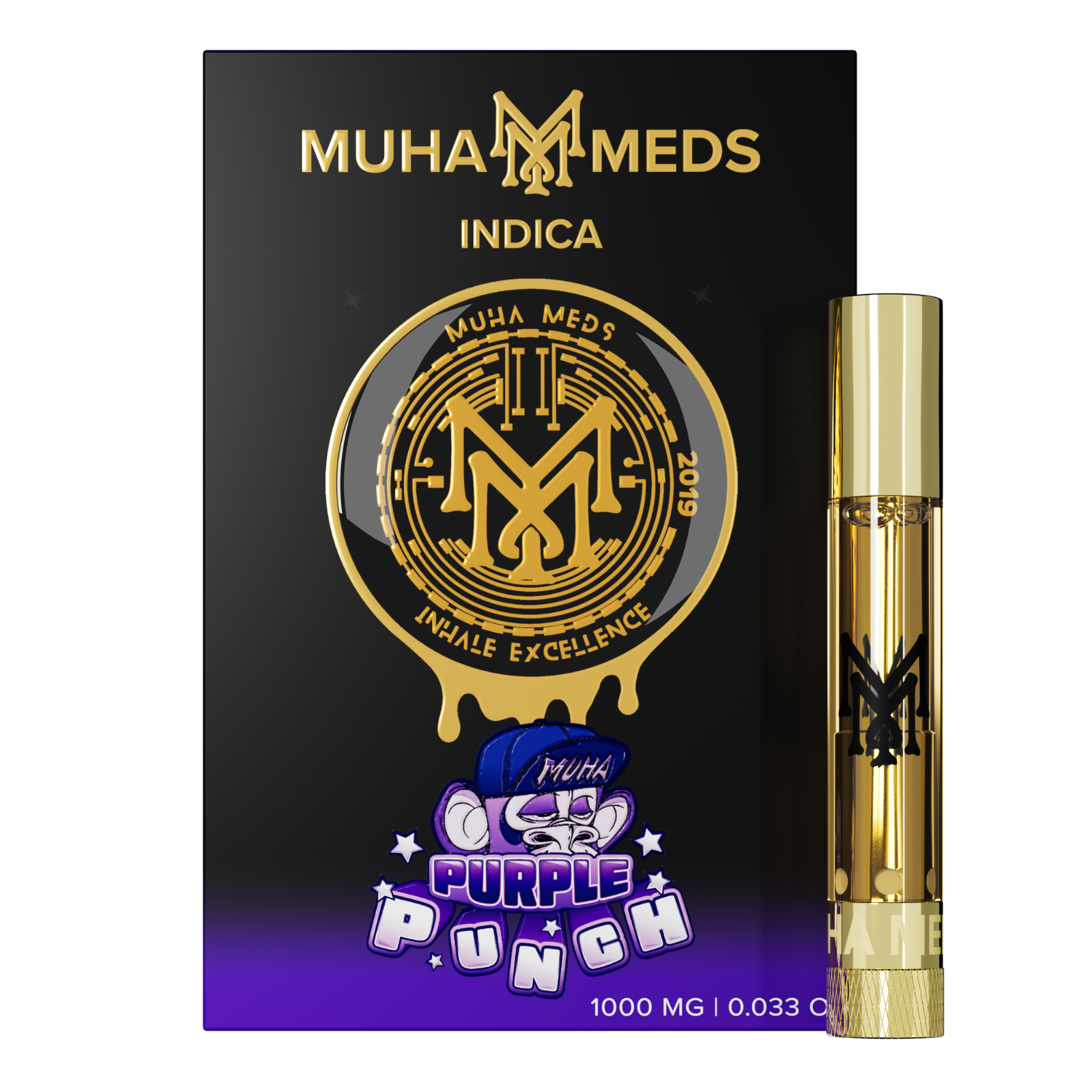 Photograph of product: Muha Meds | Purple Punch Distillate Cart
