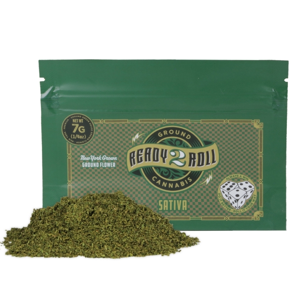 Photograph of product: Ready 2 Roll | Amnesia Haze | Ground Flower | 7g (S)