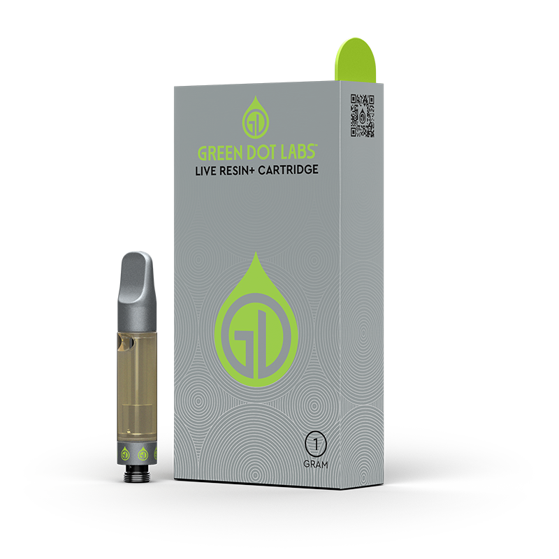 Photograph of product: Green Dot Labs - Live Resin+ Cartridge - White Apple RZ