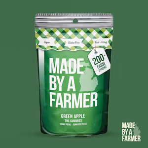 Photograph of Product: Made By A Farmer | Green Apple | Infused Gummies | 200mg | Sativa