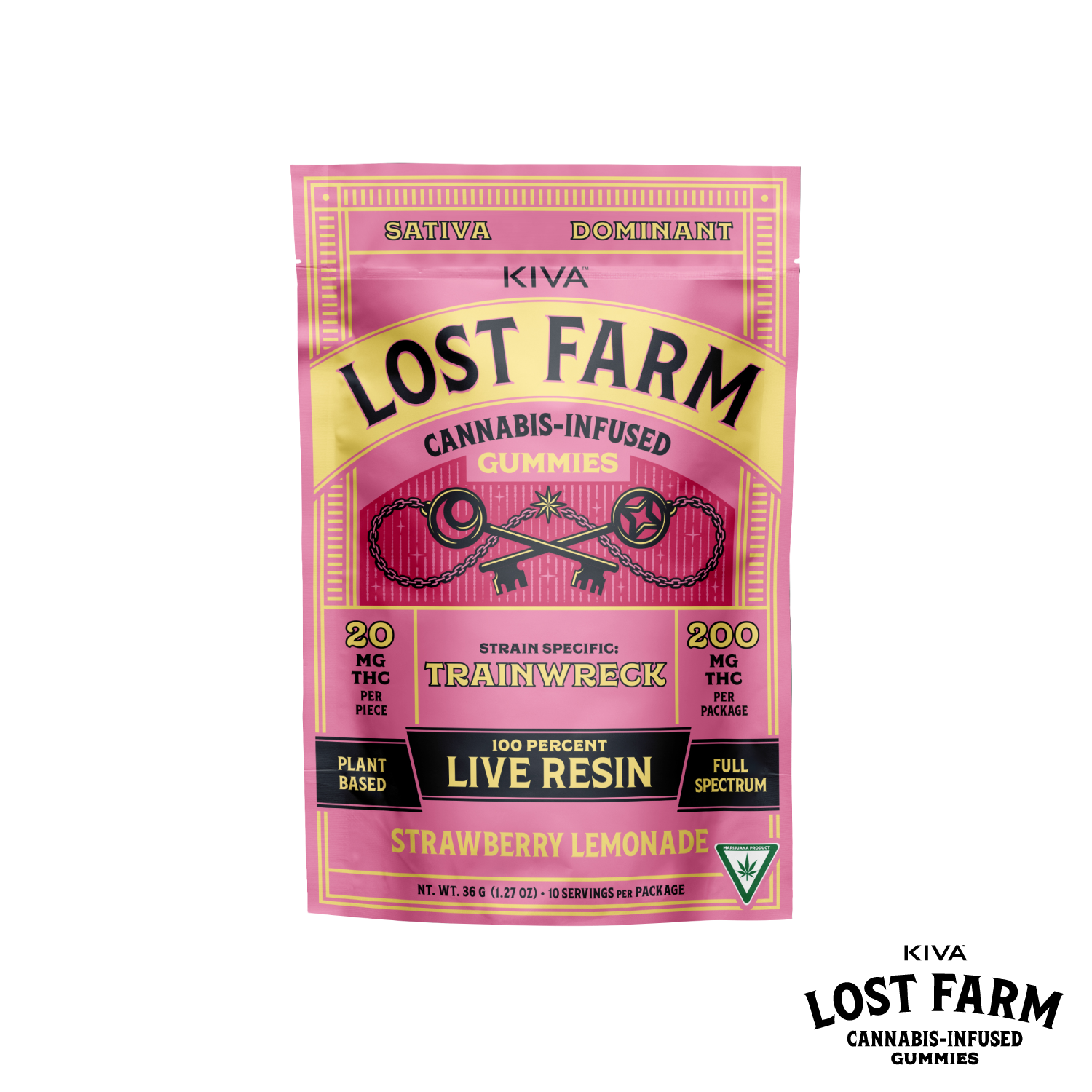 Photograph of product: Strawberry Lemonade Live Resin Infused Gummies | 200mg