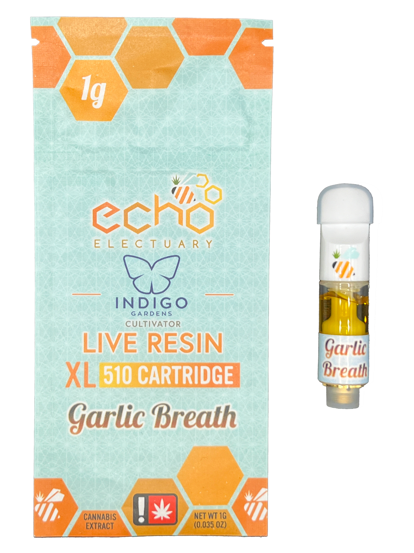 Photograph of product: Echo Electuary - Live Nectar XL Cartridge - Garlic Breath