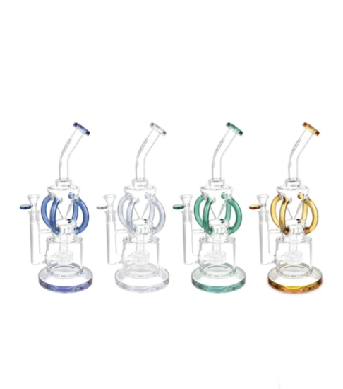Photograph of product: 13" Pulsar Gravity Recycler Water Pipe | Assorted Colors