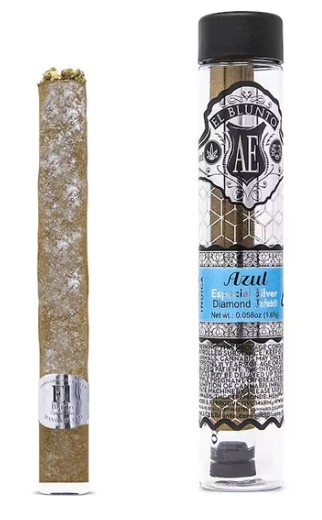 Photograph of product: EL BLUNTO AZUL SILVER DIAMOND BLUNT Oui'd 1.65G
