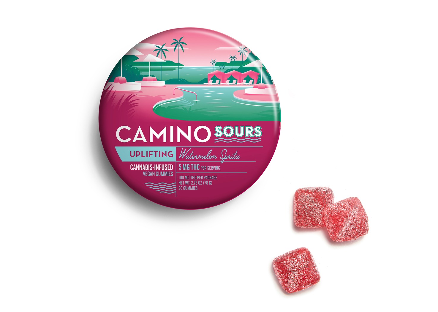 Photograph of product: Gummies | Sour Watermelon Spritz | 20pk