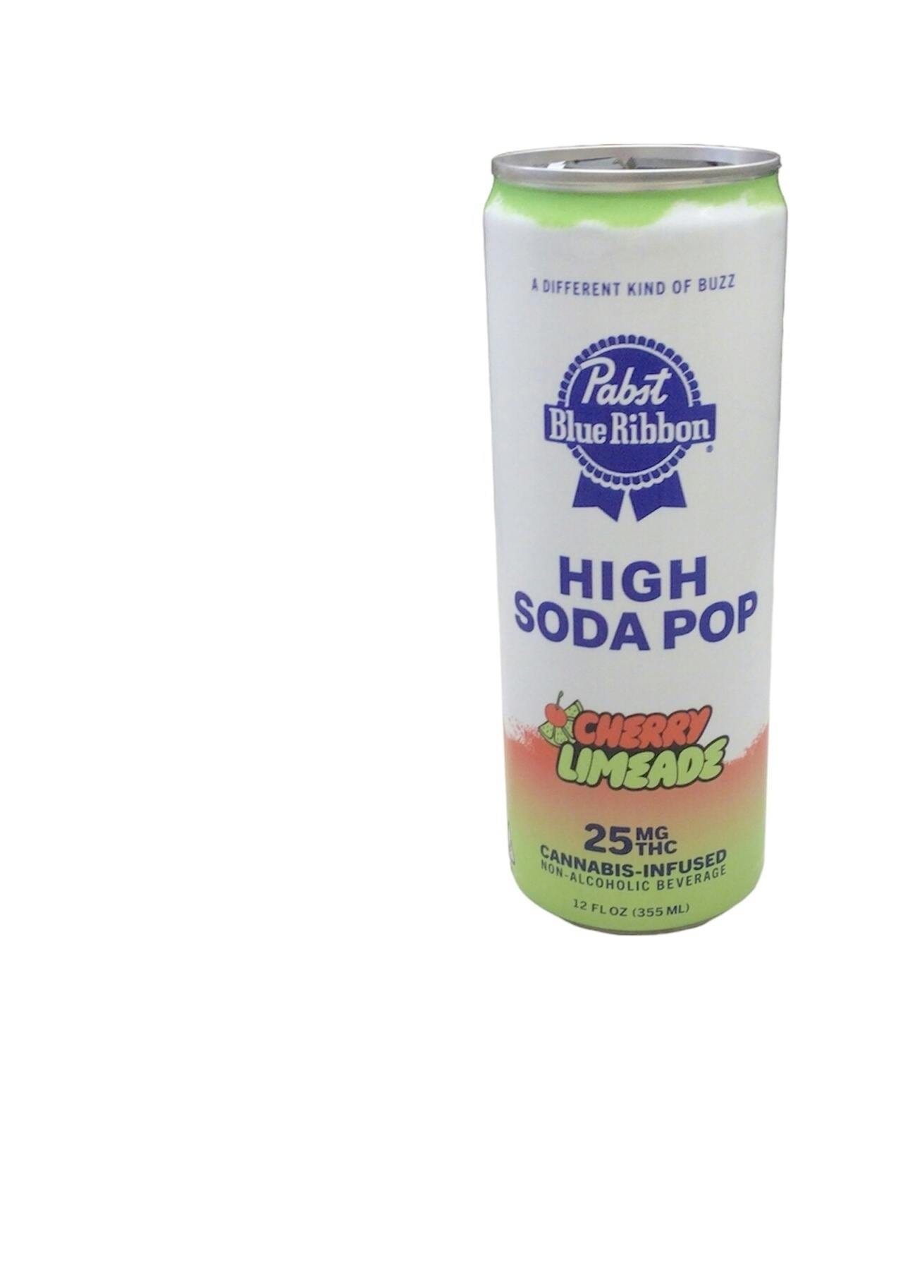 Photograph of product: Pabst (PBR)- High Soda Pop Cherry Limeade 25MG
