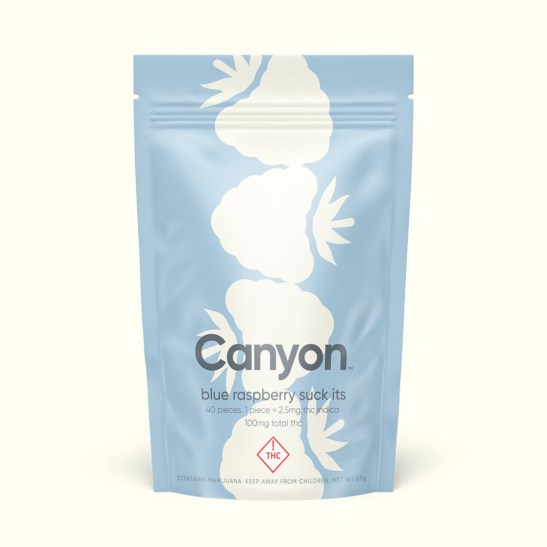 Photograph of product: Canyon - Suck It - Blue Raspberry (I) (2.5mg/pc)