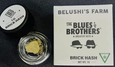Photograph of product: Belushi Farms - Block Berry - Brick Hash