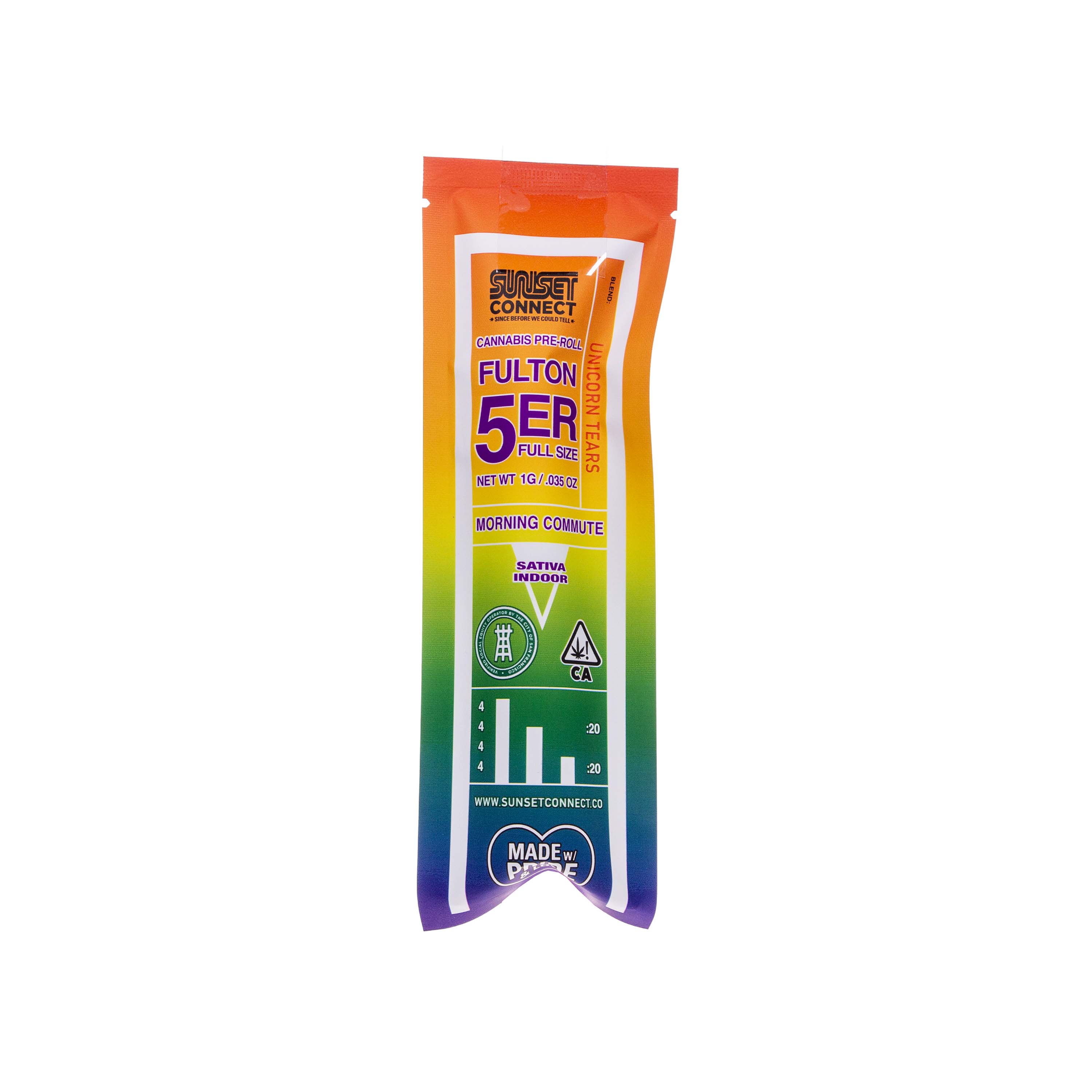 Photograph of product: Sunset Connect | Unicorn Tears Pre-roll (1g)