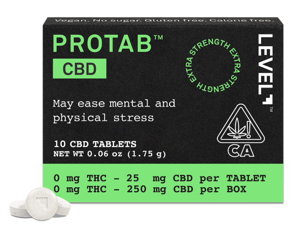 Photograph of product: Level Protab CBD, 250 mg