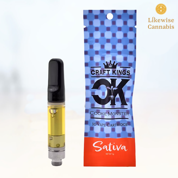 Photograph of product: COOKIE MONSTER 1G DISTILLATE CARTRIDGE