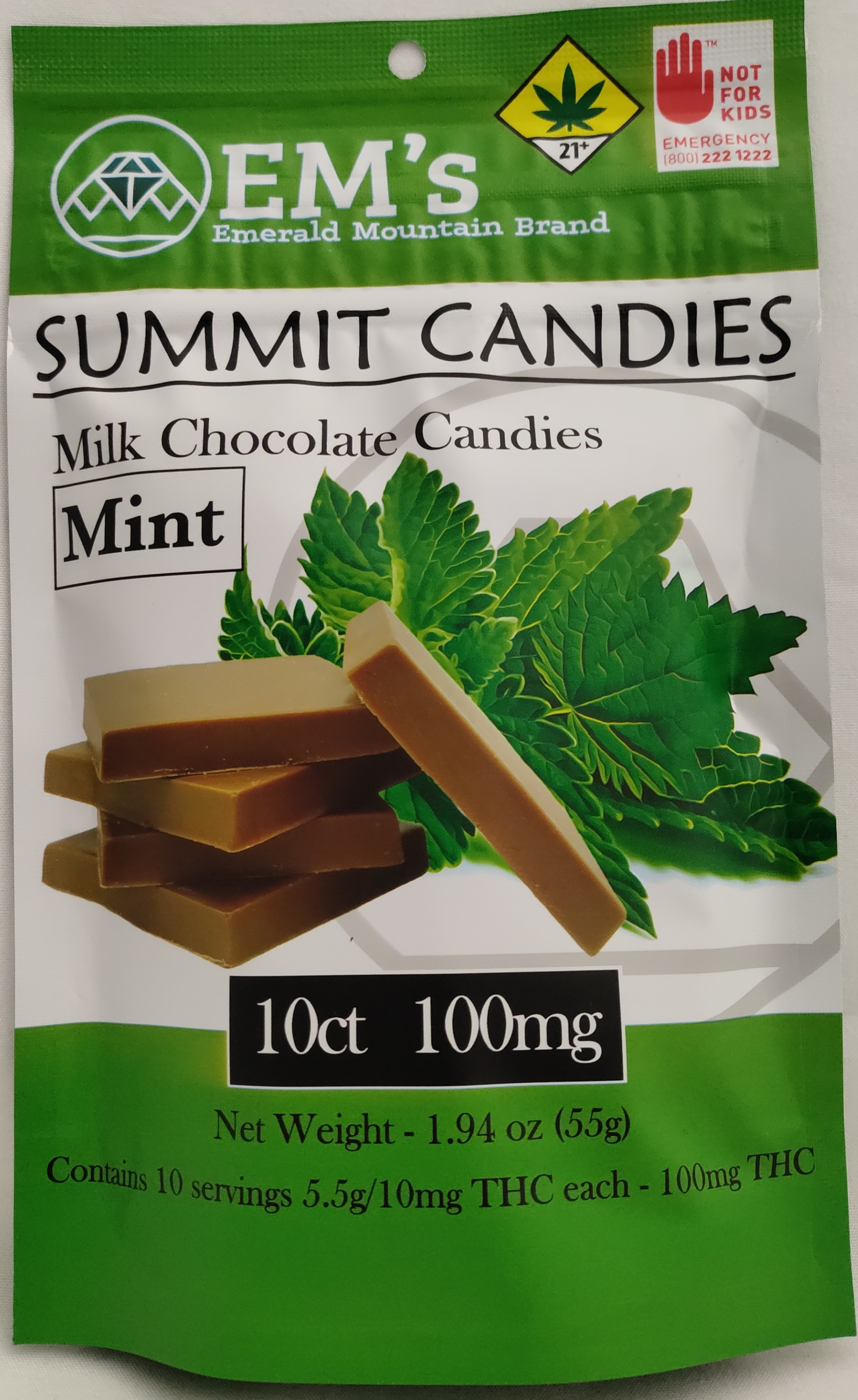 Photograph of product: Milk Chocolate Mint | 10 Pack