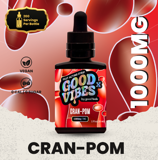 Photograph of product: Cranberry Pomegranate | 1000mg | Syrup | Good Vibes