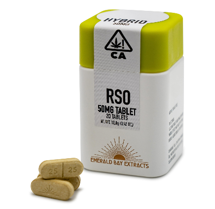 Photograph of product: EMERALD BAY CEREAL MILK 50MG RSO TABLET 20 PACK HYBRID 1000MG