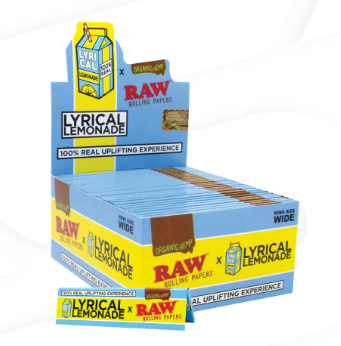 Photograph of product: Lyrical Lemonade x RAW King Size Wide Rolling Papers