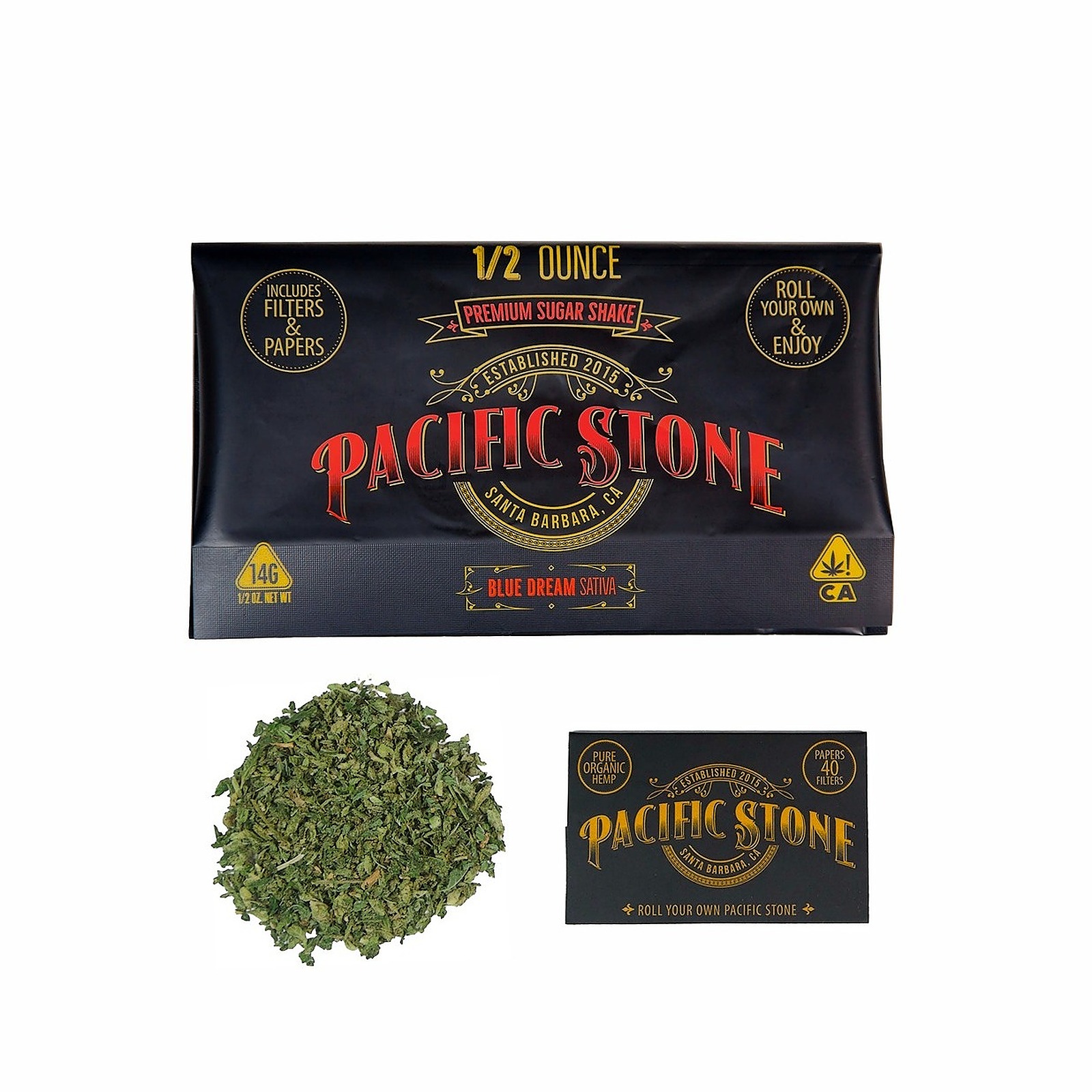 Photograph of product: Pacific Stone - Blue Dream (Oui'd) Sugar Shake Flower - 14g