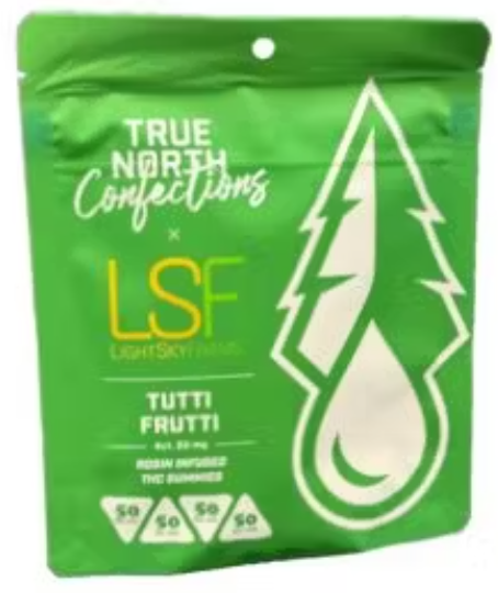 Photograph of product: Five Star Extracts X True North   4 X 50mg Rosin   Tutti Frutti
